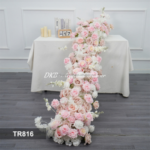DKB <b>Artificial</b> <b>Flower</b> Factory Customized Long Wedding <b>Flowers</b> Garland and <b>Flower</b> Aisle Runner for Wedding Brown Shades - Product Image 3