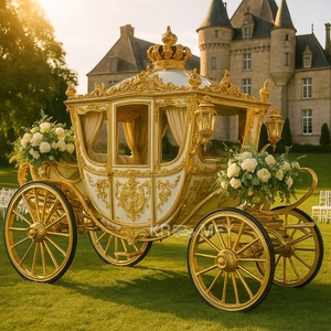 Porte-numéro de table design pour mariage en extérieur, carrosse royal électrique de luxe avec 4 à 6 sièges - Product Image 4