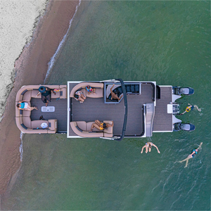Für Kinocean: Bestes Luxus Aluminium Ponton Hausboot, Beste Luxusyacht für Familien mit Außenbordmotor und geschweißter Verarbeitung - Product Image 3