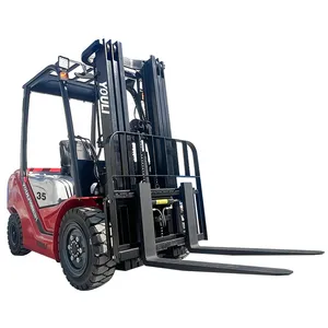 Penjualan terlaris truk Forklift Diesel 3000/3500/4000/4500kg mesin Diesel 2 tahap 3 tahap tiang Forklift diesel