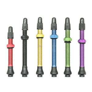 Neumático sin cámara de bicicleta de aleación de aluminio, válvula <span class=keywords><strong>Presta</strong></span> y tapas antipolvo con herramienta de carrete - Product Image 1