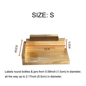 Machine à étiqueter manuelle en bois personnalisable avec LOGO, réglable et haute efficacité, pour bouteilles de bière et de <span class=keywords><strong>vin</strong></span> (vente en gros) - Product Image 2