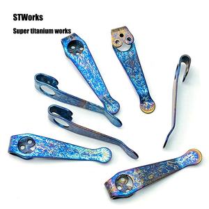 ไทเทเนียม Spider C81 คลิปหลัง ใบมีดไทเทเนียม คลิปหลังสําหรับ <span class=keywords><strong>Spyderco</strong></span> กองทัพ 2 - Product Image 5