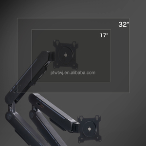 Vesa đứng cổ điển Màn hình kép lên đến 32 inch có khớp nối đối trọng khí nén cánh tay bàn gắn kết - Product Image 3