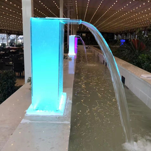 น้ำตกสระว่ายน้ำอะคริลิกสังเคราะห์ Water Faery ดีไซน์ทันสมัยใสบริสุทธิ์ สำหรับสร้างบรรยากาศสระว่ายน้ำและสปาสุดหรู - Product Image 6