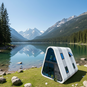 Unità Alberghiere Container Mobili per Esterni di Alta Qualità, Nuovo Modello dal Design Lussuoso, Forma Irregolare, Ecologiche in Acciaio - Product Image 1