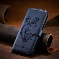 Casing Kulit PU Lipat untuk Samsung Galaxy S26 S25 S23 S24 Ultra S22 S21 Plus S20 FE + Note 20 10 9 Dompet Kartu Embossing Tas Ponsel