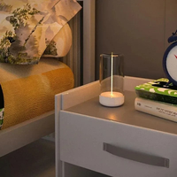 Lampe de table respirante portable rechargeable par USB-C à LED magnétique flexible quantique de conception créative, lumière d'ambiance nocturne
