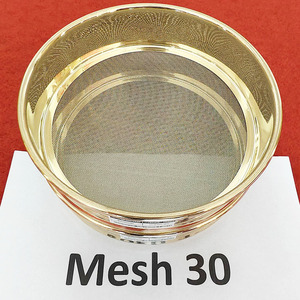 <span class=keywords><strong>Tamis</strong></span> de laboratoire en laiton, mailles de 50, 100 et 150 microns, conforme à la norme ASTM - Product Image 1