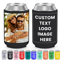 Refroidisseur de canettes en néoprène avec logo personnalisé par sublimation, Koozi isotherme pour bouteille de 12 oz, Cadeaux promotionnels et branding