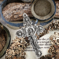 Pendentif Crucifix Catholique en Alliage Argenté pour la Fabrication de Chapelets pour Enfants, Cadeau de Mariage