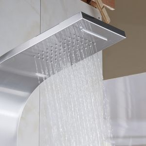 Venta al por mayor de ducha personalizada Panel de vidrio pantalla temperatura pared húmeda paneles de ducha para el hogar <span class=keywords><strong>Sue</strong></span> - Product Image 5