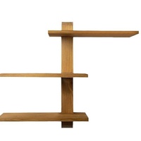 Étagère murale flottante à trois niveaux, moderne et simple, avec design détachable, pour la décoration de la chambre d'enfant