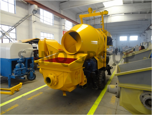 SANQ Pompa Mixer Beton Elektrik, Mixer Semen Jalan, Pompa Mixer Generator Elektrik dengan 30m 3/H Output Beton - Product Image 2