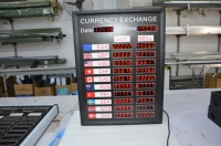 Panneau d'affichage numérique extérieur le plus vendu, programmable, avec affichage du taux de change, écran LED, indice de protection IP54, contrôle à distance par application, garantie 1 an