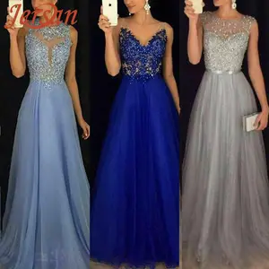 Personalizzato nuovo arrivo pizzo floreale Maxi formale abendkleid partito manica lunga abito da sera Prom lungo Ball abiti da sposa abito da sposa