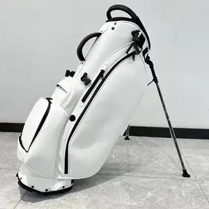 Custom Golf Bag PU Leather Lightweight Vessel Golf Stand Bags Outdoors Bag For Men