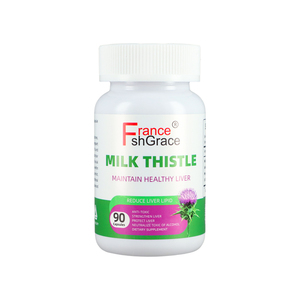 Suplemento orgánico de cardo mariano, 90 cápsulas para adultos, suplemento de función hepática saludable - Product Image 1