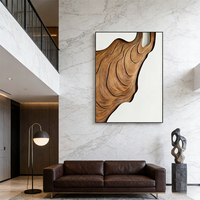 Décoration murale en bois, peinture classique en relief 3D, art pour le salon, peinture murale