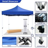Tente d'exposition événementielle pour carnaval, auvent pliant commercial imperméable anti-UV pour fêtes et festivals, impression de logo personnalisée