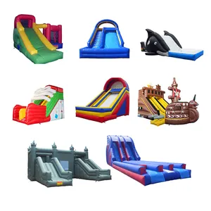 Chất lượng cao trẻ em chơi khu trung tâm khổng lồ khô Lan Inflatable trượt thư bị trả lại trượt Inflatable cho bé