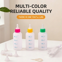 Nouvelles coupes anti-étouffement en gel de silicone à motifs solides, 60 ml/150 ml, pour chatons et chiots