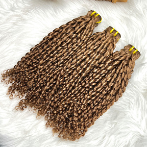 100% <span class=keywords><strong>Natural</strong></span>, Crudo, Indio # 6 Paquetes <span class=keywords><strong>de</strong></span> <span class=keywords><strong>Cabello</strong></span> Humano Rizado Pixie Marrón Medio, <span class=keywords><strong>Extensiones</strong></span> <span class=keywords><strong>de</strong></span> <span class=keywords><strong>Cabello</strong></span> Rizado Pixie al por Mayor, <span class=keywords><strong>Extensiones</strong></span> <span class=keywords><strong>de</strong></span> <span class=keywords><strong>Cabello</strong></span> <span class=keywords><strong>de</strong></span> Color Personalizado - Product Image 3
