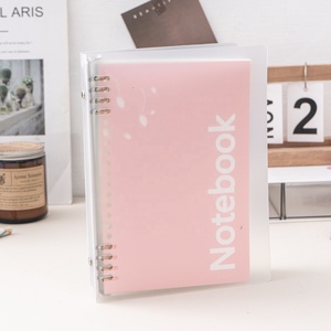 Sáng tạo <span class=keywords><strong>PP</strong></span> Bìa tối giản vỏ rời lá Máy tính xách tay 8 lỗ ràng buộc với 60 trang bên trong có sẵn trong các kích cỡ <span class=keywords><strong>A5</strong></span> và B5 - Product Image 6