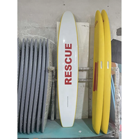 Nouvelle planche à pagaie gonflable bon marché personnalisée planche de surf de sauvetage planche à pagaie debout en fibre de verre sûre conçue planche de sauvetage de sauveteur