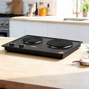 Yeni Tasarım Patentli Ürün Taşınabilir Elektrikli 2 Ocaklı Ocak Çevre Dostu Paslanmaz Çelik Ayarlanabilir Sıcaklık 2500W OEM - Product Image 6