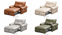 Canapé-lit en cuir : pliable, 2-en-1, compact, extensible, lit escamotable de style vintage pour le salon, nouveau modèle 2026