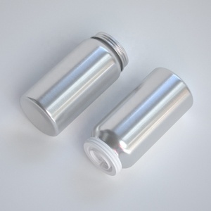 Bouteille en aluminium avec bouchon à vis pour emballage de produits de santé en capsules, emballage de compléments alimentaires, luxe - Product Image 3