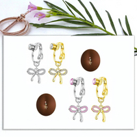 Faux nombril anneau Zircon mignon arc faux Piercing nombril bijoux Non Piercing corps bijoux Sexy femmes hommes Piercing