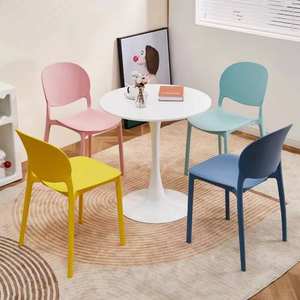 Popular Modern Stackable Colorful Kitchen Cafe <b>Restaurant</b> Full PP Plastic Dining <b>Chairs</b> <b>for</b> <b>Sale</b> - Product Image 6