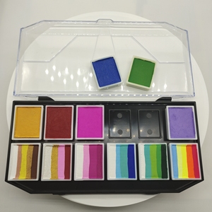Paleta de pintura facial profesional de 12 colores brillantes, suministros de pintura corporal a base de agua <span class=keywords><strong>para</strong></span> niños, <span class=keywords><strong>Halloween</strong></span> - Product Image 4
