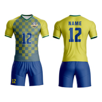 Maillots de football personnalisés authentiques Ensembles de maillots de football en polyester unisexe pour adultes Caractéristiques respirantes Nom Service OEM disponible