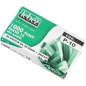 LEBEZ - PAQUETE DE 1000 GRAPAS GALVANIZADAS PASO 10 - Product Image 1