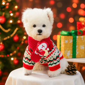 Bufandas Navideñas para Mascotas, Perros, Gatos, Perros Pequeños, Cachorros, Accesorios Lindos y Románticos a la Moda - Product Image 1