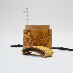 Bamboo Carved Cigarette Box Special Shaped Handmade Custom Made For Smoking Accessories - Product Image 2