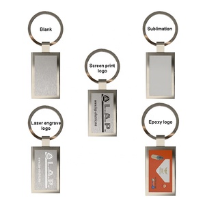 พวงกุญแจโลหะรูปสี่เหลี่ยมผืนผ้า  สำหรับทำพวงกุญแจโลหะเปล่า - Product Image 3