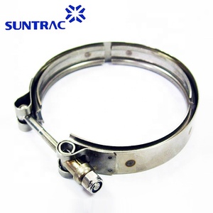Stainless Steel T Bolt V Band Hose <strong>Clamp</strong> for Male and Female <strong>Flanges</strong> - Product Image 1