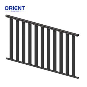 درابزين تجاري من الألومنيوم للبيع بالجملة ، تركيبات درابزين ألومنيوم ، درابزين ألومنيوم جديد ، قائمة درابزين الألومنيوم - Product Image 3