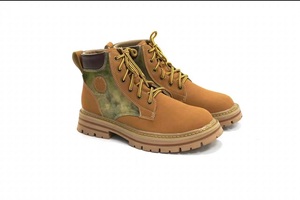 Service personnalisé, chaussures confortables d'escalade et d'entraînement, bottes Martin jaunes antidérapantes, chaussures de sécurité, bottes tactiques - Product Image 3