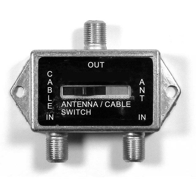 F Type Coaxial Cable Splitter Coax a B Switch 2 Way Splitter Switch 2 Way Coaxial Cable Splitter 2 Way A/B Slide Switch