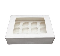 Boîtes à dessert personnalisées boîtes de cuisson de cupcakes en kraft blanc pour cadeaux d'affaires boîtes d'emballage avec fenêtre