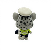 PVC-Schlüsselanhänger, personalisierter weicher Gummi-Anhänger, 3D-Auto-Ornamente, Kopfschüttelnde Puppe, personalisierte Cartoon-Figur im Maßstab 1:12 für Jungen