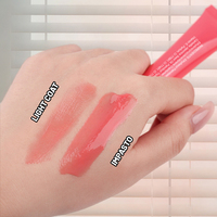 Vente en gros de gloss à lèvres effet miroir aux peptides en 10 teintes avec huile de graines de camélia, couleur hydratante teintée pour les lèvres, pour marque privée