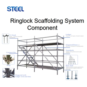 Di động hợp kim nhôm đôi rộng thẳng thang nghiêng an toàn thang mạ kẽm thép giàn giáo cắt dịch vụ chế biến - Product Image 3