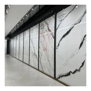 Kunstlicher weißer gesinterter Stein 1600*3200 Innenausstattung-Wandporzellanfliesen reines weiße große Platte Marmor gesinterter Stein