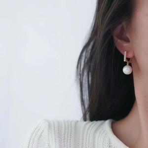 S925 Silver DIY <b>Pearl</b> Accessories Empty Tray with 4-5mm Round Beads for Fashion Silver <b>Jewelry</b> Earrings 222 - Product Image 2